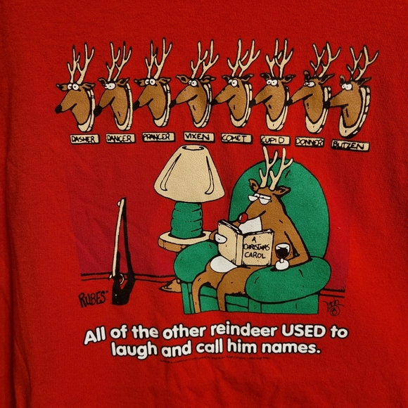 DELTA All of the other reindeer used to laugh and call him names shirt size XL - Picture 5 of 14